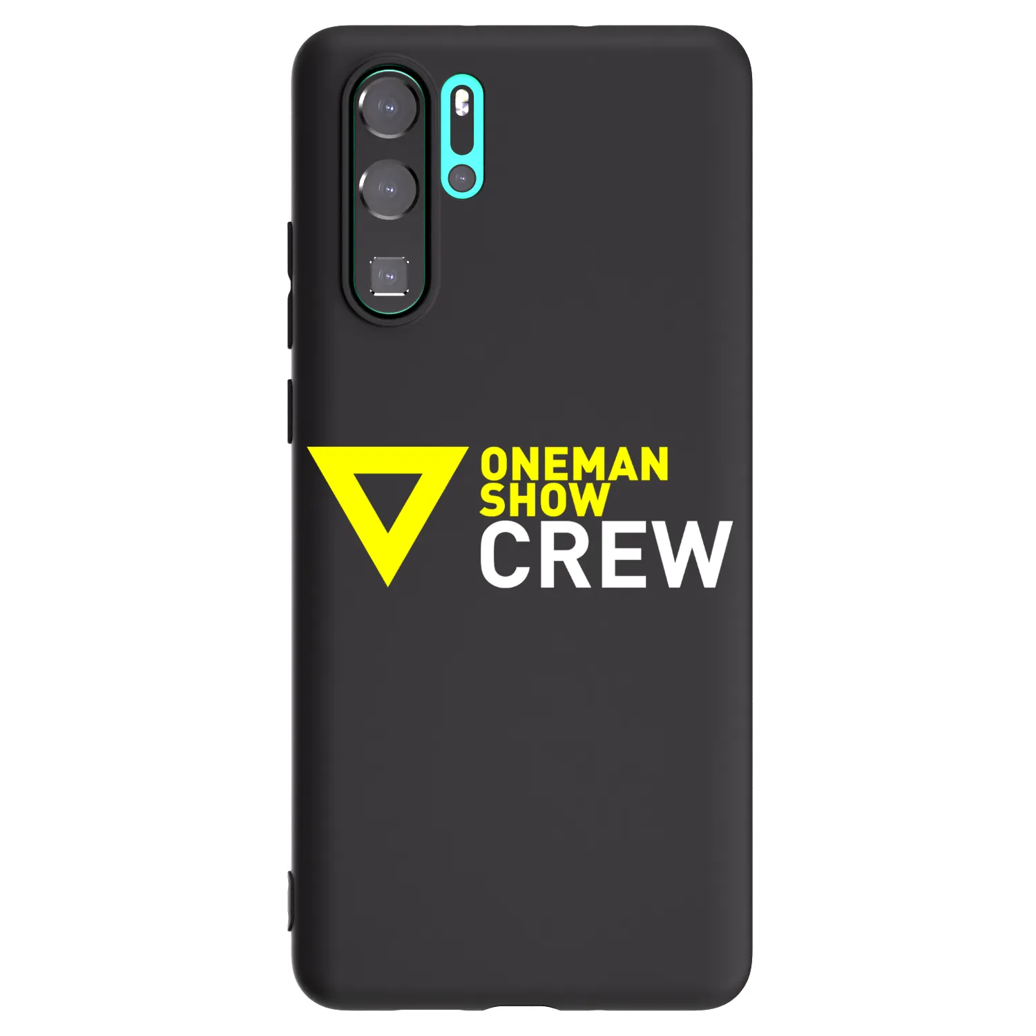 Picasee silikónový čierny obal pre Huawei P30 Pro - ONEMANSHOW CREW