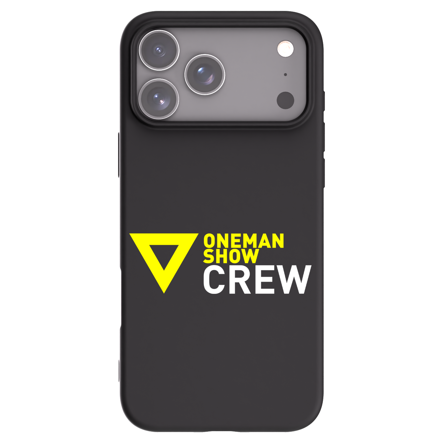 Picasee silikónový čierny obal pre Apple iPhone 17 Pro Max - ONEMANSHOW CREW