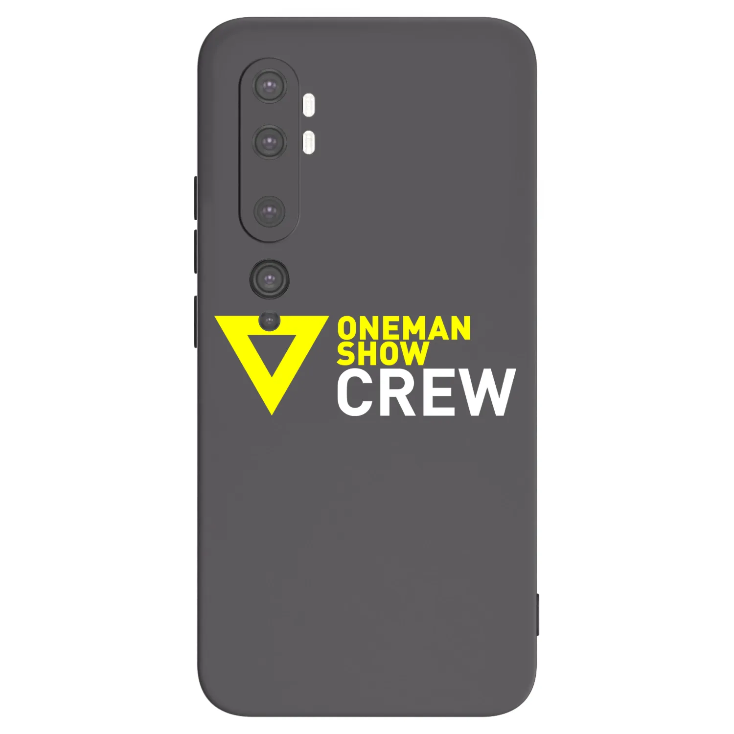 Picasee silikónový čierny obal pre Xiaomi Mi Note 10 (Pro) - ONEMANSHOW CREW