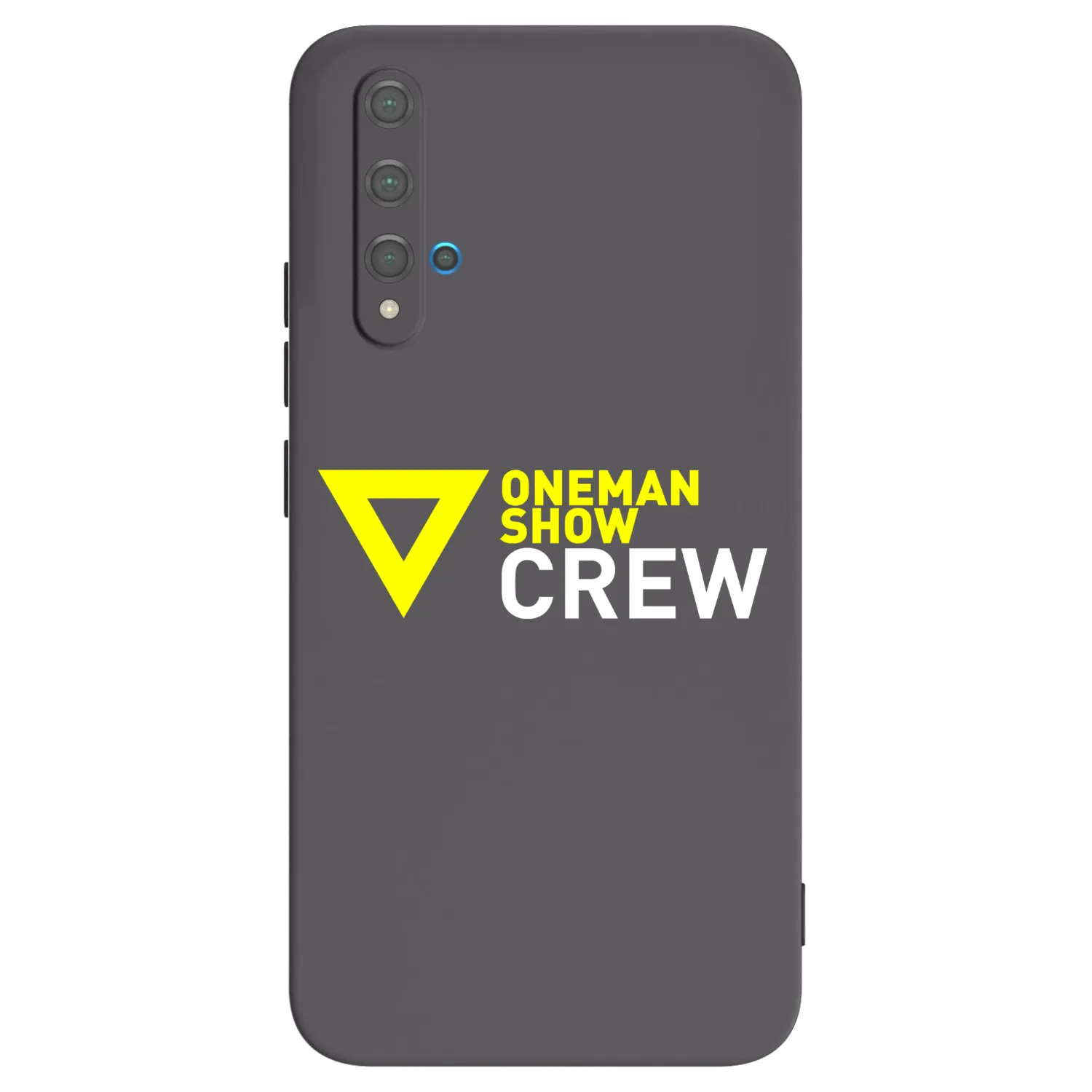 Picasee silikónový čierny obal pre Huawei Nova 5T - ONEMANSHOW CREW