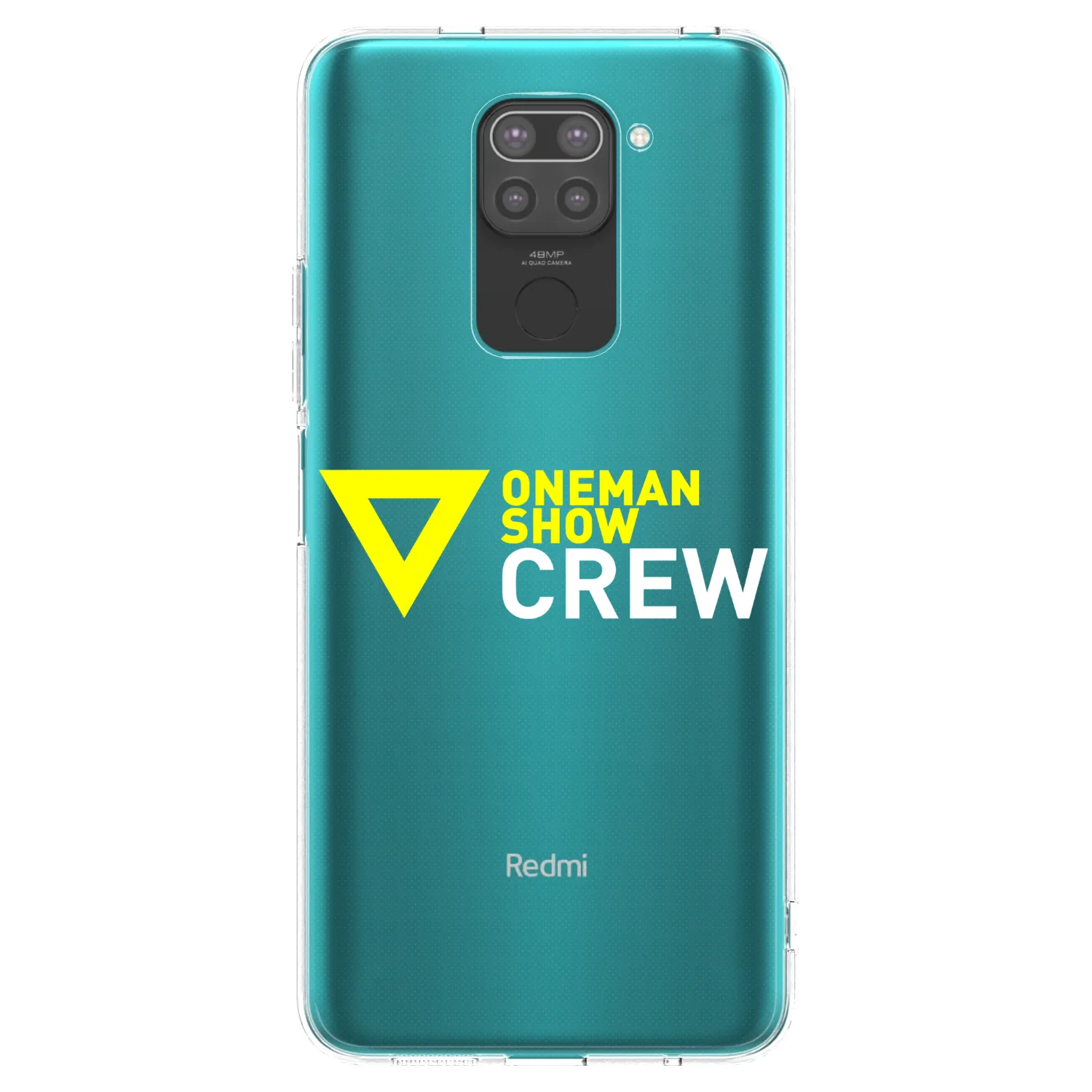 Picasee silikónový čierny obal pre Xiaomi Redmi Note 9 - ONEMANSHOW CREW