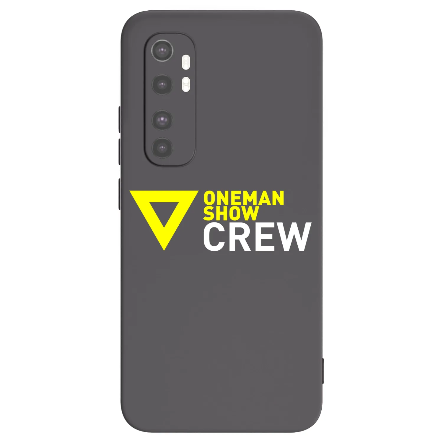 Picasee silikónový čierny obal pre Xiaomi Mi Note 10 Lite - ONEMANSHOW CREW