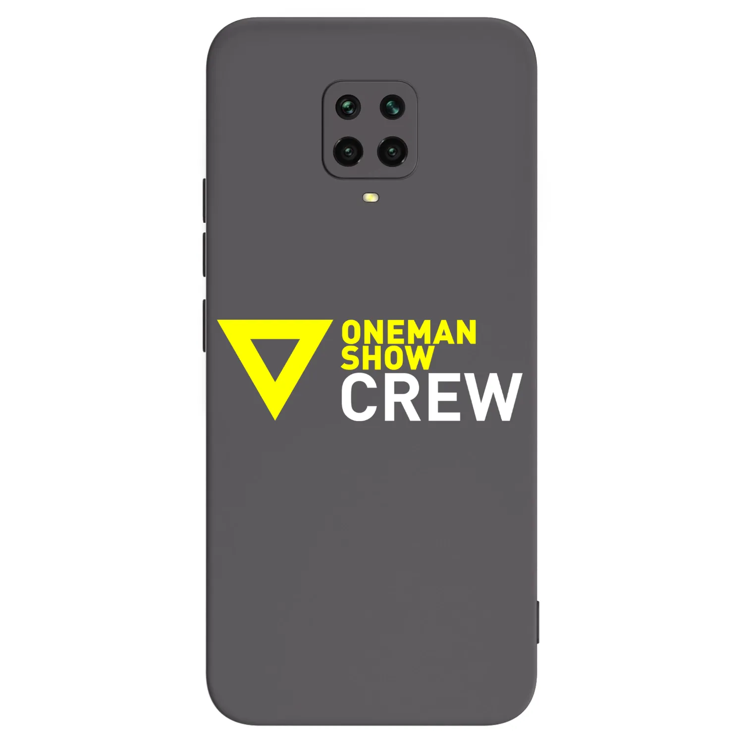 Picasee silikónový čierny obal pre Xiaomi Redmi Note 9S - ONEMANSHOW CREW