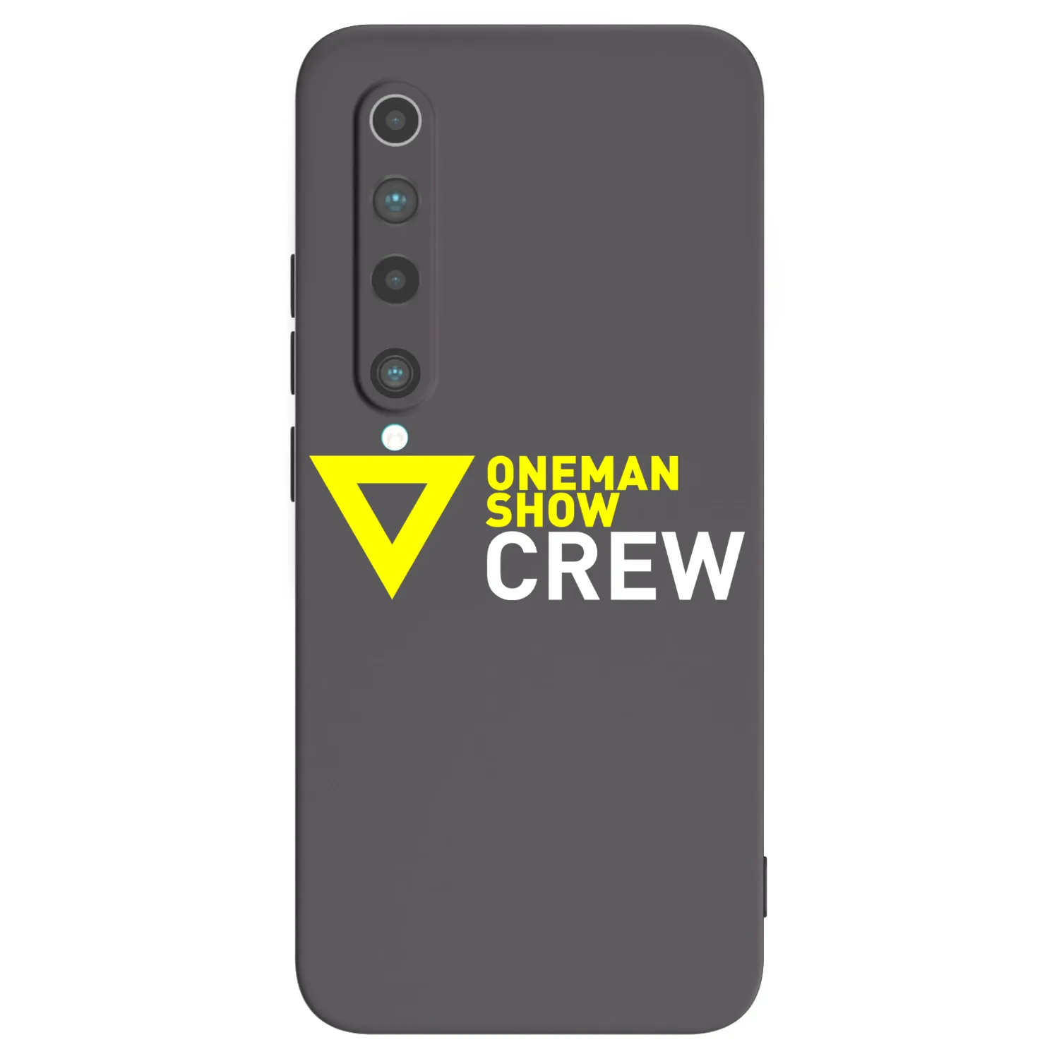 Picasee silikónový čierny obal pre Xiaomi Mi 10 - ONEMANSHOW CREW