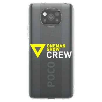 Picasee silikónový čierny obal pre Xiaomi Poco X3 - ONEMANSHOW CREW