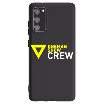 Picasee silikónový čierny obal pre Samsung Galaxy S20 FE - ONEMANSHOW CREW