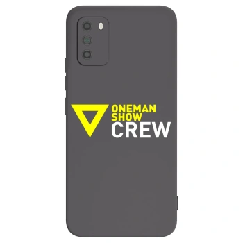 Picasee silikónový čierny obal pre Xiaomi Poco M3 - ONEMANSHOW CREW