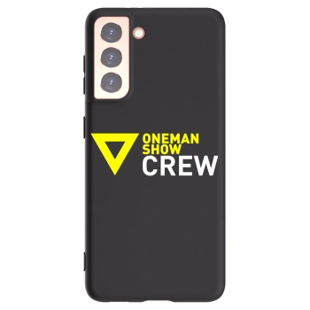 Picasee silikónový čierny obal pre Samsung Galaxy S21 5G G991B - ONEMANSHOW CREW