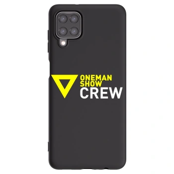 Picasee silikónový čierny obal pre Samsung Galaxy A12 A125F - ONEMANSHOW CREW