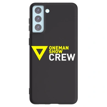 Picasee silikónový čierny obal pre Samsung Galaxy S21+ 5G G996F - ONEMANSHOW CREW