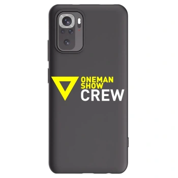 Picasee silikónový čierny obal pre Xiaomi Redmi Note 10S - ONEMANSHOW CREW