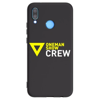Picasee silikónový čierny obal pre Huawei P20 Lite - ONEMANSHOW CREW