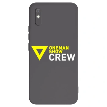 Picasee silikónový čierny obal pre Xiaomi Redmi 9AT - ONEMANSHOW CREW
