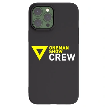 Picasee silikónový čierny obal pre Apple iPhone 13 Pro Max - ONEMANSHOW CREW