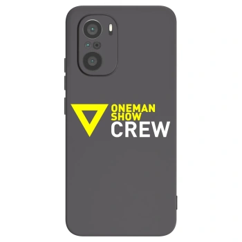 Picasee silikónový čierny obal pre Xiaomi Poco F3 - ONEMANSHOW CREW