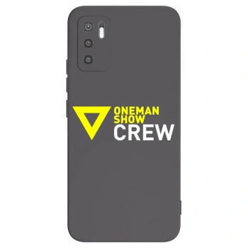 Picasee silikónový čierny obal pre Xiaomi Redmi Note 10 5G - ONEMANSHOW CREW