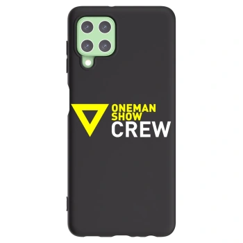 Picasee silikónový čierny obal pre Samsung Galaxy A22 A225F 4G - ONEMANSHOW CREW
