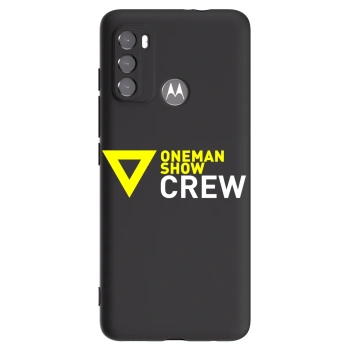 Picasee silikónový čierny obal pre Motorola Moto G60 - ONEMANSHOW CREW