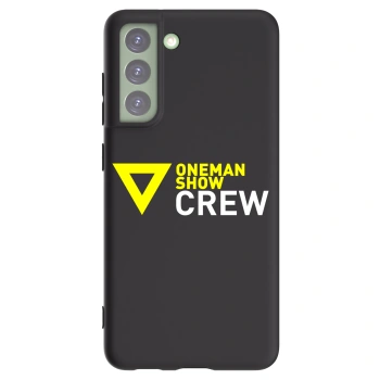 Picasee silikónový čierny obal pre Samsung Galaxy S21 FE 5G - ONEMANSHOW CREW