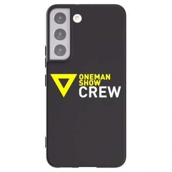Picasee silikónový čierny obal pre Samsung Galaxy S22 5G - ONEMANSHOW CREW