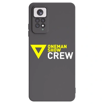 Picasee silikónový čierny obal pre Xiaomi Redmi Note 11 - ONEMANSHOW CREW