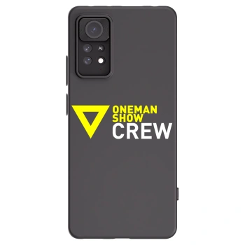 Picasee silikónový čierny obal pre Xiaomi Redmi Note 11 Pro 5G - ONEMANSHOW CREW