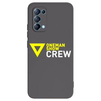 Picasee silikónový čierny obal pre OPPO Reno 5 5G - ONEMANSHOW CREW