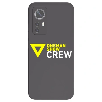 Picasee silikónový čierny obal pre Xiaomi 12X - ONEMANSHOW CREW