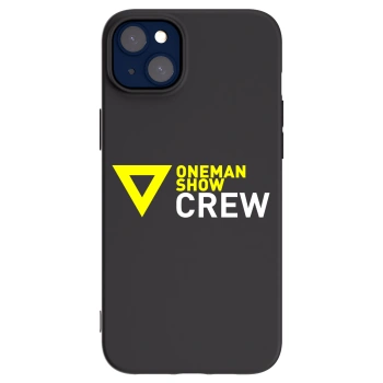 Picasee silikónový čierny obal pre Apple iPhone 14 Plus - ONEMANSHOW CREW