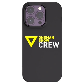 Picasee silikónový čierny obal pre Apple iPhone 14 Pro - ONEMANSHOW CREW