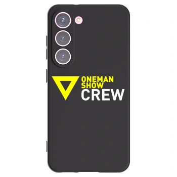 Picasee silikónový čierny obal pre Samsung Galaxy S23 5G - ONEMANSHOW CREW
