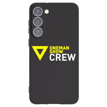 Picasee silikónový čierny obal pre Samsung Galaxy S23+ 5G - ONEMANSHOW CREW