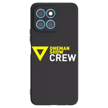 Picasee silikónový čierny obal pre Honor X8 5G - ONEMANSHOW CREW