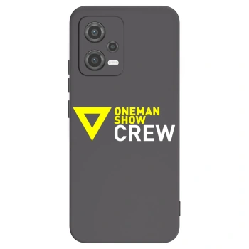 Picasee silikónový čierny obal pre Xiaomi Poco X5 - ONEMANSHOW CREW