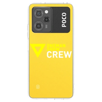 Picasee silikónový čierny obal pre Xiaomi Poco X5 Pro - ONEMANSHOW CREW