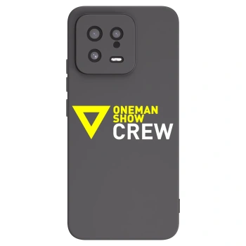 Picasee silikónový čierny obal pre Xiaomi 13 - ONEMANSHOW CREW