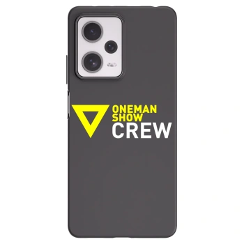 Picasee silikónový čierny obal pre Xiaomi Redmi Note 12 Pro+ 5G - ONEMANSHOW CREW
