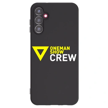 Picasee silikónový čierny obal pre Samsung Galaxy A14 4G A145R - ONEMANSHOW CREW