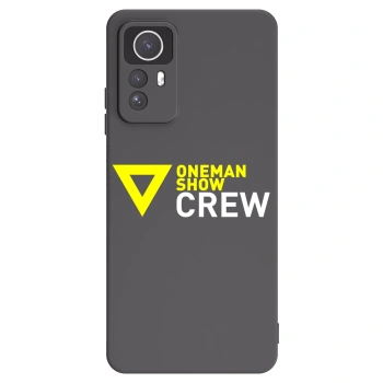 Picasee silikónový čierny obal pre Xiaomi Redmi Note 12S - ONEMANSHOW CREW