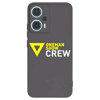 Picasee silikónový čierny obal pre Xiaomi Poco F5 - ONEMANSHOW CREW