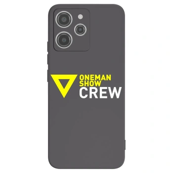 Picasee silikónový čierny obal pre Xiaomi Redmi 12 4G - ONEMANSHOW CREW