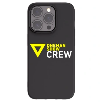 Picasee silikónový čierny obal pre Apple iPhone 15 Pro - ONEMANSHOW CREW