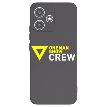 Picasee silikónový čierny obal pre Xiaomi Redmi 12 5G - ONEMANSHOW CREW