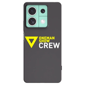 Picasee silikónový čierny obal pre Xiaomi Redmi Note 13 5G - ONEMANSHOW CREW