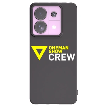 Picasee silikónový čierny obal pre Xiaomi Redmi Note 13 Pro 5G - ONEMANSHOW CREW