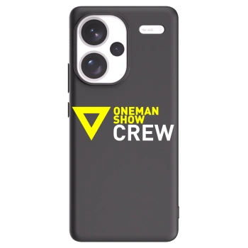 Picasee silikónový čierny obal pre Xiaomi Redmi Note 13 Pro+ 5G - ONEMANSHOW CREW