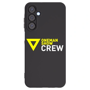 Picasee silikónový čierny obal pre Samsung Galaxy A25 A256B 5G - ONEMANSHOW CREW