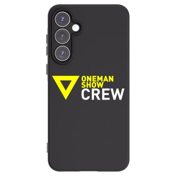 Picasee silikónový čierny obal pre Samsung Galaxy A55 5G A556B - ONEMANSHOW CREW