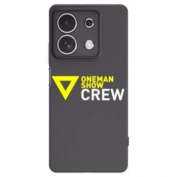 Picasee silikónový čierny obal pre Xiaomi Redmi Note 13 4G - ONEMANSHOW CREW