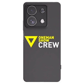Picasee silikónový čierny obal pre Xiaomi Redmi Note 13 Pro 4G - ONEMANSHOW CREW